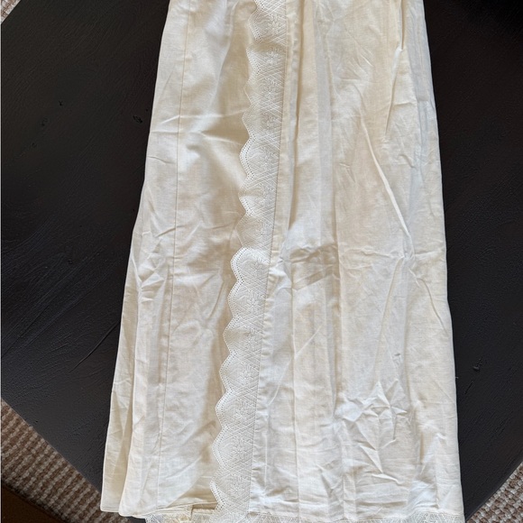 NWT Rhea Dress Cream Lace Trim Maxi - Picture 6 of 6